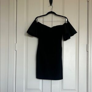 Elegant Black Off-Shoulder Dress